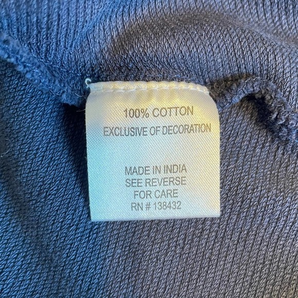 ModCloth Blue Cotton Pom Pom Blouse Sz M - Picture 6 of 8